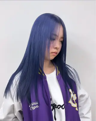 ロング カラー ブリーチ　ハイトーン 特化🌈フジタハルキのヘアスタイル