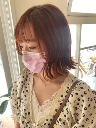 セミロング カラー 有馬ミク🌈 似合わせ美容師のヘアスタイル