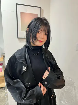 ミディアム いざわりお /梅田/ブリーチのヘアスタイル