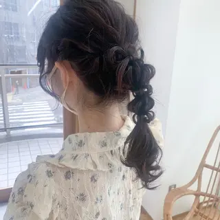 ミディアム ヘアアレンジ cirrus🕊 山縣あかりのヘアスタイル