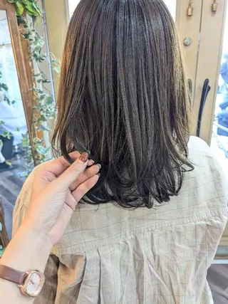 セミロング カラー miku ヘアセット/着付けのヘアスタイル