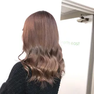 セミロング カラー HINATA ひなたのヘアスタイル