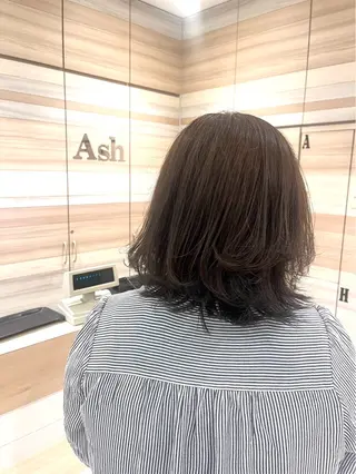 ミディアム カラー レディース募集中🎀 陸 愛夏のヘアスタイル