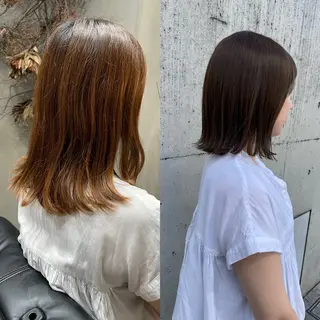 ミディアム カラー 表参道/個室シェア サロン/中山優介のヘアスタイル