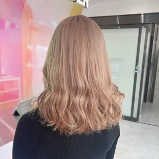 セミロング カラー パーマ ヘアアレンジ メンズ 🤍透明感カラー🤍 似合わせ🤍AINEのヘアスタイル