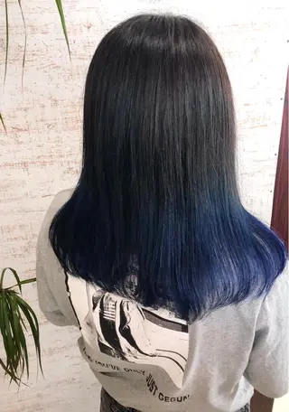 セミロング カラー ケアブリーチ /髪質 改善/古橋圭史郎のヘアスタイル