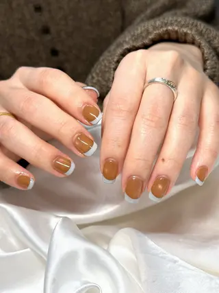 ネイル 【OKIKA】 らん🦖🌈🧡のマツエク・マツパデザイン