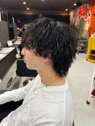 ミディアム パーマ メンズ 錦糸町/Men's cutパーマ石川史弥のヘアスタイル