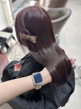 セミロング カラー 上品モテガーリー Rena🎀のヘアスタイル