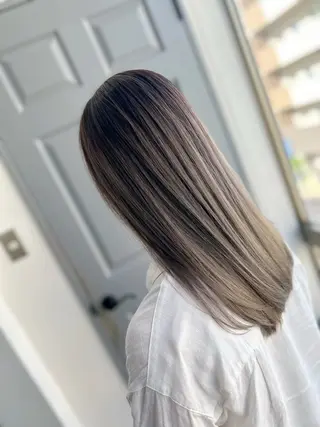 セミロング カラー ヘアアレンジ VIM hairおもろまち店のヘアスタイル