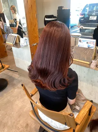 ロング カラー 透明感カラー 天羅のヘアスタイル