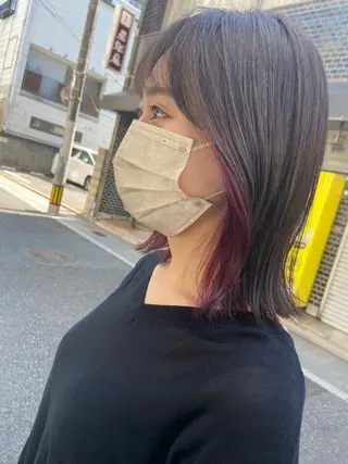 ミディアム カラー hair &make EPICRUMIのヘアスタイル