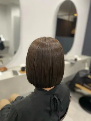 ミディアム 髪質改善、縮毛矯正 店長浅野太郎のヘアスタイル