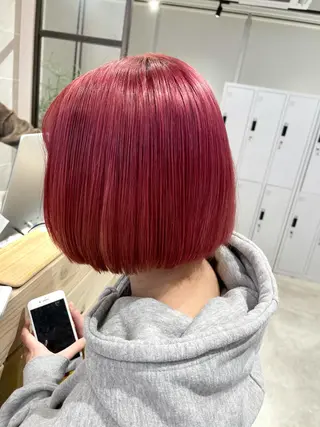 ショート カラー ハイトーン×レイヤー ／遠藤将太のヘアスタイル