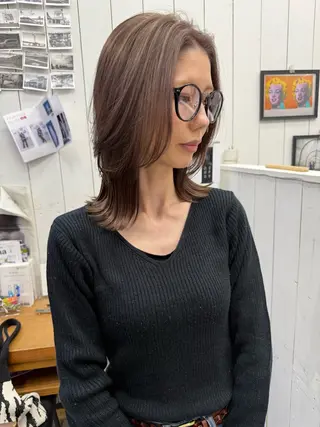 ミディアム 📍葛西りんたろう/ ENVのヘアスタイル