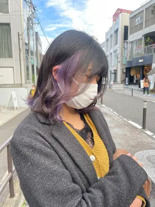 ミディアム カラー 柔らかカラー/ レイヤーYUTO🧋のヘアスタイル
