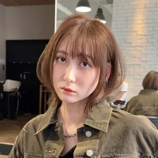 ミディアム カラー ウメダナオヤ/ くびれヘア✨のヘアスタイル