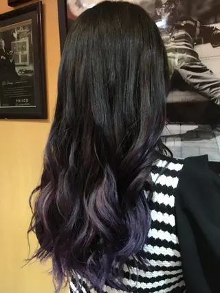 ロング カラー ヨシダ アズサのヘアスタイル