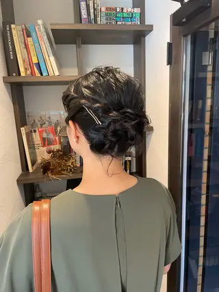 ショート ヘアアレンジ リ ノのヘアスタイル