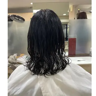 ミディアム パーマ 渋谷 りなのヘアスタイル