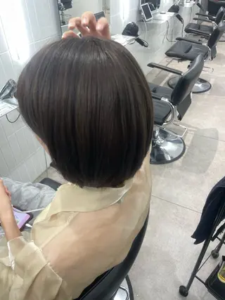 ミディアム 表参道/ハイライト バレイヤージュのヘアスタイル