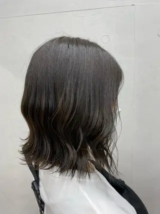 ミディアム カラー nana l 韓国スタイル౨ৎのヘアスタイル