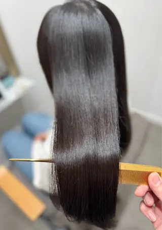 ロング ミニモリピート8割超 髪質改善/及川正貴のヘアスタイル