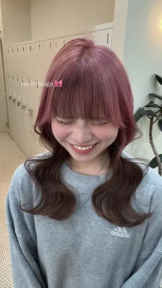 カラー 山下 莉歩のヘアスタイル