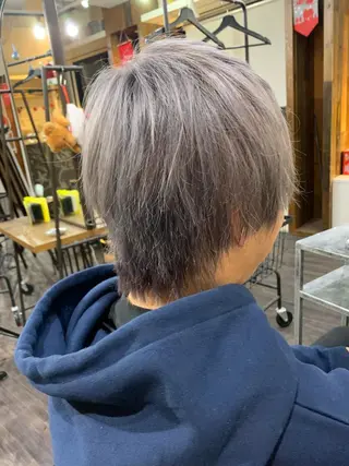ショート カラー メンズ WEST OLAND 安藤のヘアスタイル