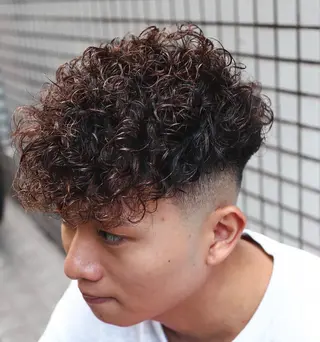 ショート カラー パーマ メンズ 💈men's💈 satoru中目黒のヘアスタイル