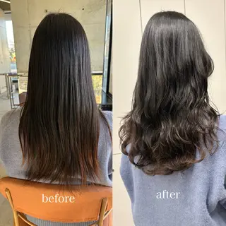 ロング パーマ YUKO/ 似合わせ韓国風パーマのヘアスタイル