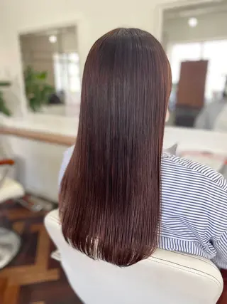 ロング カラー パーマ mopa_kaede ナチュラル/レイヤーのヘアスタイル