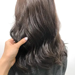 セミロング カラー 田中 くるみのヘアスタイル