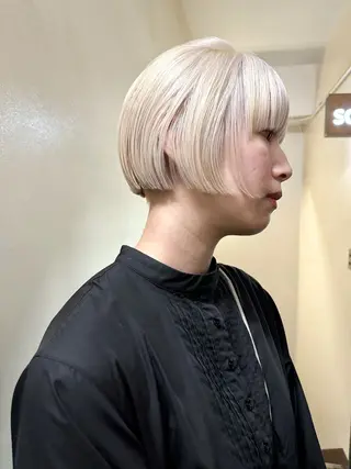 ショート カラー ヘアアレンジ 丸山渉/表参道 レイヤーボブのヘアスタイル