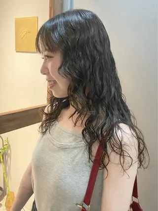 ロング パーマ 【表参道】Ruri デジタルパーマのヘアスタイル