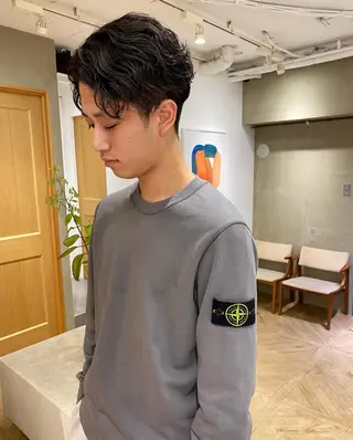 ショート シャドウパーマ 田形清流のヘアスタイル