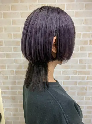 ミディアム カラー 薄田 珠美のヘアスタイル