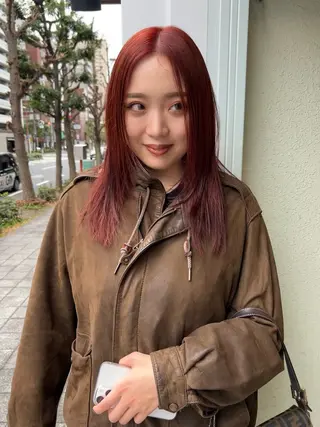 セミロング 薄暮 マツイ レンのヘアスタイル