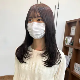 ロング カラー shin enom yuukaのヘアスタイル