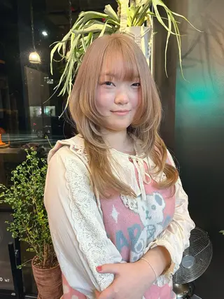 セミロング カラー 似合わせカット Rinka🌻のヘアスタイル