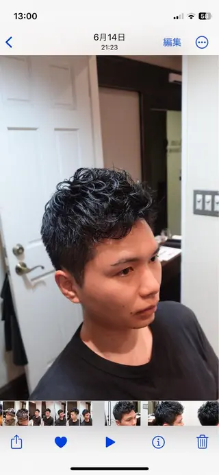 ショート パーマ メンズ ヨリソイhair salon所属・浦添メンズ 経験20年／のヘアスタイル