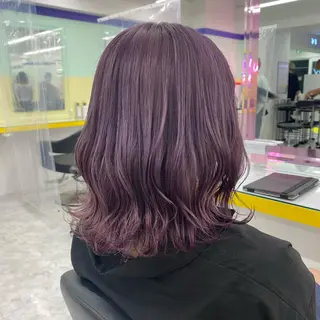 セミロング カラー ヘアアレンジ mai🍑暖色カラー /レイヤー💖のヘアスタイル