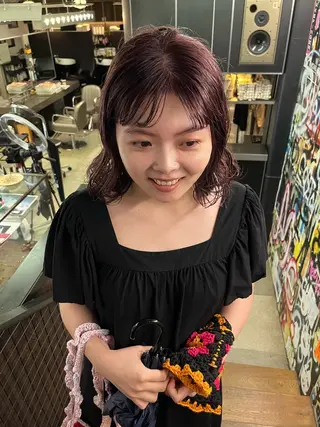 ミディアム カラー eri kinjoのヘアスタイル