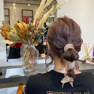 ミディアム カラー マンツーマン女性 美容師 奏のヘアスタイル