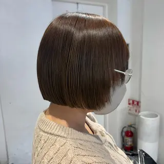ショート 透明感カラー/レイヤ ーカットりこ🤎🫧のヘアスタイル