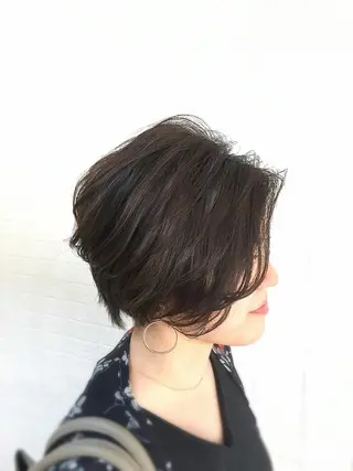 ショート カラー ✨大人美人ショート✨ 店長 藤井一輝のヘアスタイル