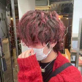 カラー メンズ ゆう🫧 透明感/ハイトーンのヘアスタイル