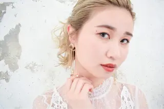 ミディアム カラー パーマ ヘアアレンジ メンズ キッズ ネイル マツエク・マツパ EnBlesS西宮 マンツーマン神道有基のヘアスタイル