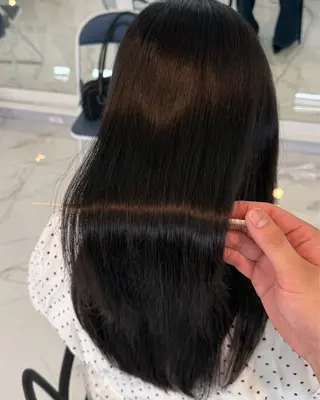 ロング りきと🦋河原町 縮毛矯正/艶カラーのヘアスタイル