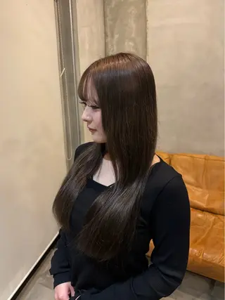 ロング カラー 林 璃乙菜のヘアスタイル